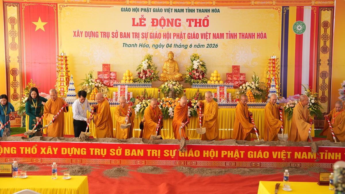 Lễ động thổ xây dựng Trụ sở Ban Trị sự GHPGVN tỉnh Thanh Hóa